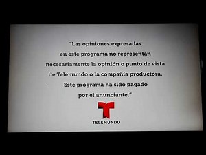 Telemundo Paid Program Opening