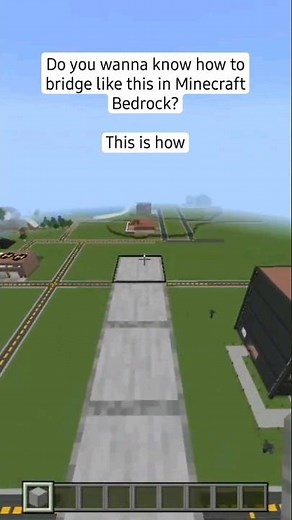 How to Jump bridge/Speed bridge in Minecraft Bedrock Edition Easy #minecraft #pvp #bedwars #eggwars