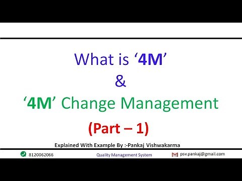 4M, 4M Change Management, What is 4M Change,