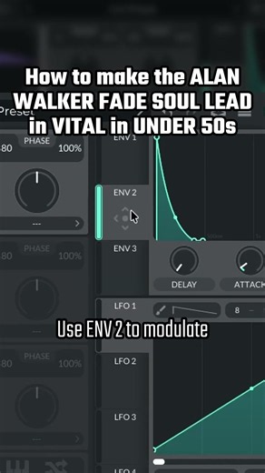 How to make the ALAN WALKER FADE SOUL LEAD in VITAL in UNDER 50s... | How to VITAL