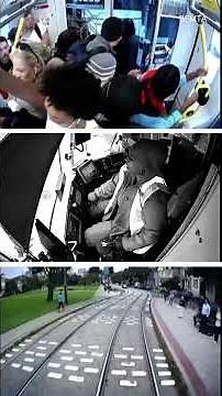 惊魂瞬间😱旧金山Muni司机驾驶时竟睡着了