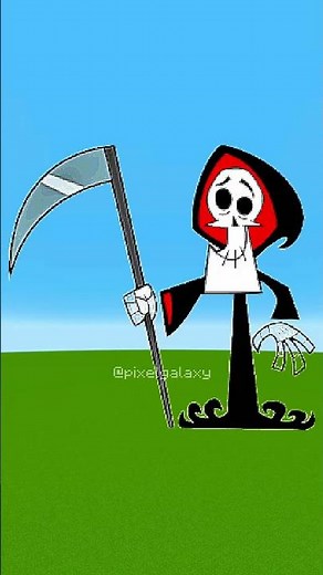 Grim Reaper in Pixel Chaos | Billy, Mandy, Grim & Irwin