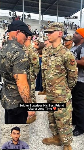 Soldier Surprises His Best Friend After a Long Time ❤️🥹#military #respect #surprise