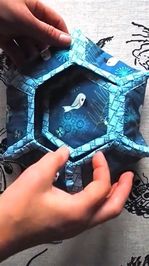 Hexagon Fabric Box ✂️ Handmade Sewing Idea