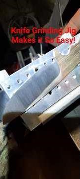 New knife grinding jig testing. #knifeskills #bladesmith #blacksmith knife making