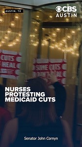 Nurses protest Medicaid cuts outside Senator Cornyn's office in Austin Story: https://cbsaustin.com/news/local/nurses-protest-medicaid-cuts-outside-senator-cornyns-office-in-austin# | CBS Austin