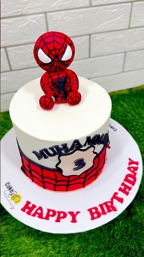 🕷️🕸️Amazing Spider-Man 🎂 | Superhero Cake Design for Kids #Shorts