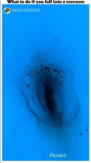 What to do if you fall into a crevasse/MSD survey #shorts