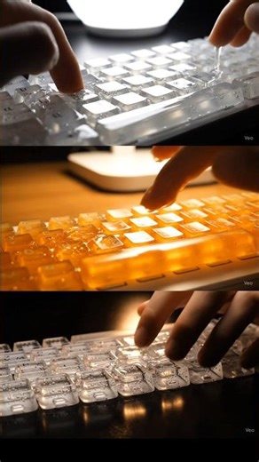 “Glowing Keys Typing Sound 🎧✨