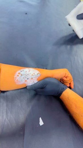 Tattoo Application Process: Princess Crown Design