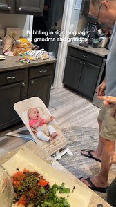 77K views · 1.4K reactions | This 6-month-old baby has watched her parents and grandparents, who are both deaf, communicate using American Sign Language her entire life. So when her grandparents speak to her, she babbles back to them in sign language, too. https://bit.ly/4cKhUzP  Mara McCullough/TikTok | KAKE News | Facebook