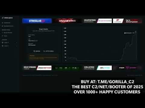 Gorilla C2 HOME L4 SHOWCASE | BEST BOTNET 2025 | BUY IP STRESS | BUY DDOS | BEST BYPASS | C2 DDOS
