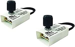 Westek 6077B 200-Watt Manual Dimmer Replacement Kit , Black , 1.75"Lx 1.25"Wx 1.5"H