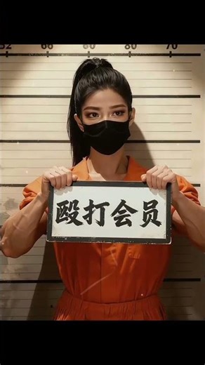 The female prisoner showed off her impressive muscles. #shortvideo #ai #bodybuilding