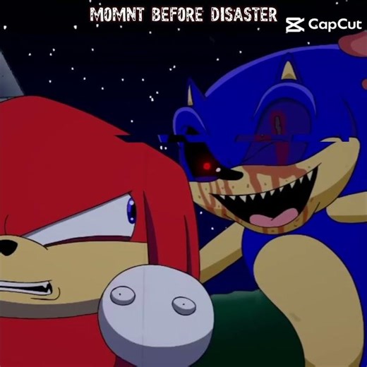 SONIC EXE GOD VS KNUCKLES NIGHT BATTLE 🤯💀💀☠️ #sonicexe #sonic #Knuckles #god #edit #battle #exe