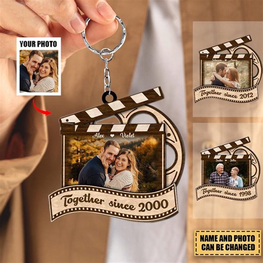 Together - Personalized Custom Photo Acrylic Keychain - Etsy