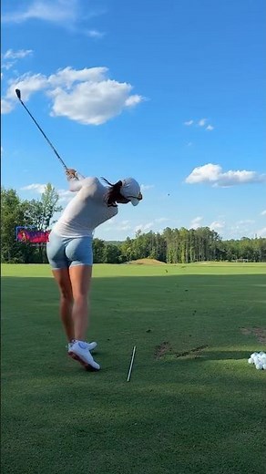 Amazing Golf Swing you need to see | Golf Girl awesome swing | Golf shorts | Melissa Keller