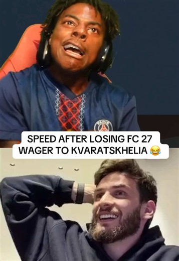 SPEED CRASHING OUT AGAIN 😭 (@IShowSpeed) #fc27 #videogames #streamer #futbol #kvaratskhelia