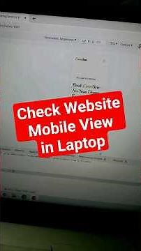 how to check mobile view of website | what is responsive website | mobile version of website #viral