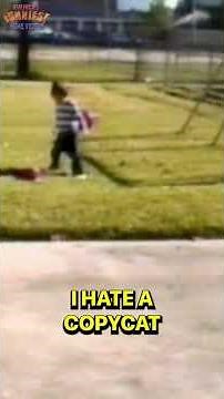 Kid tries to escape from their shadow (it doesn't work) #AFVClassics #funny #hilarious