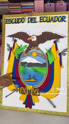 Aqui les enseño un escudo del Ecuador armable 🇪🇨 #maquetacreativa #manualidadesconciencia #manualidadesconreciclaje #diy #maquetasguayaquil #maquetasecuador #maquetasescolares #maquetasescolares👏🏻 #maquetasenguayaquil #ideasdemaquetas #maquetasenecuador #manualidadessramayrita #parati #paratí #escudodelecuador #escudodelecuadorconmaterialreciclado #escudodelecuador🇪🇨 #maquetadelescudodelecuador #carteldelescudodelecuador