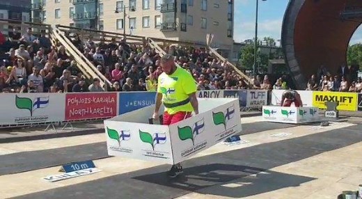 SEAN O'HAGAN wins first event FRAME WALK 340 KG IN THE SCL FINLAND. Mika Torro 2nd and Aivars Smaukstelis 3rd. Stay tuned for more news today. | Strongman Champions League