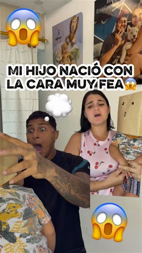 My son was born with a very ugly face 😱💭 #viral #funny