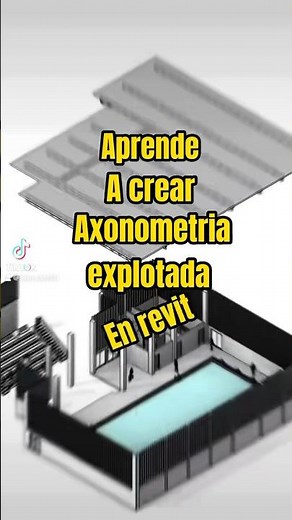🟠Axonometría explotada en menos de 1 minuto #arquitectura #autodeskrevit #modelado3d #revit