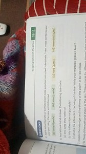 6.1 Add a suitable prefix or suffix to each base word as instru... | Filo