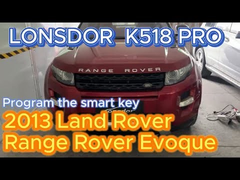 Lonsdor K518 Pro: 2013 Land Rover Evoque Smart Key Programming | KeyShop-Online