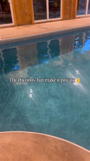 Paradise Pocono Vacation Homes | If you’re planning a family trip or a group weekend in the Poconos—this is the one. ✌️ A private indoor heated saltwater pool surrounded... | Instagram