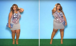 Let’s hear it for the red, white & FAB! Check out my Americana collection featuring fierce plus size clothing and hot wide width shoes. Join Ashley TV today! Text CURVYSM to 28789 to receive videos to your phone, news, and exclusive discounts such as $5 off your next $15 purchase in-store or at www.ashleystewart.com | Ashley Stewart