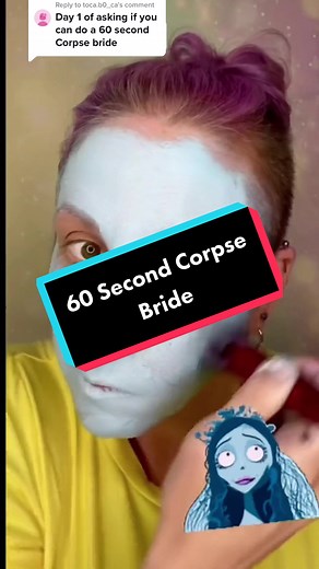 Corpse Bride Face Paint Tutorial in 60 Seconds