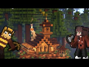 Minecraft: How to Build Spruce Starter House For 2-Players | Tutorial