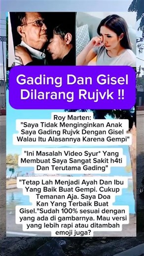 GADING DAN GISEL DI LARANG RUJUK ADA APA? #shortviral#shortsvideo