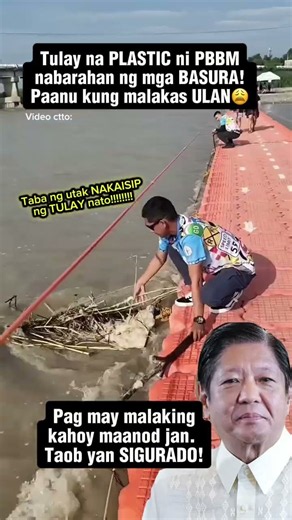 Plastik na tulay ni Pbbm, NABARAHAN ng mga basura! Sablay, paanu pag may PUNONG kahoy naanod | pbbm