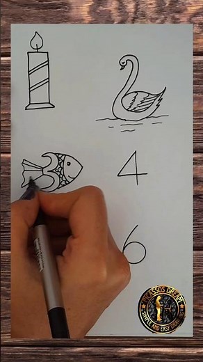 How to draw picture using numbers/How to draw picture from numbers #easydrawing