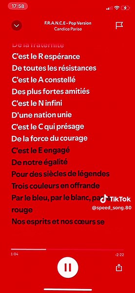 France - Candice Parise #speed #speedup #pourtoiii #music #speedsongs