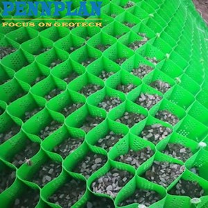 [Hot Item] Geocell Slope Protection Smooth and Textured Surface Perforated with Holes Honeycomb for Parking Lot Geocell Geo Web Soft Road Reinforcement River Bank Erosion