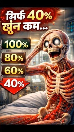 अगर शरीर से 40% खून कम हो जाए तो क्या होगा? 😱 | Human Body Shock Truth #sorts