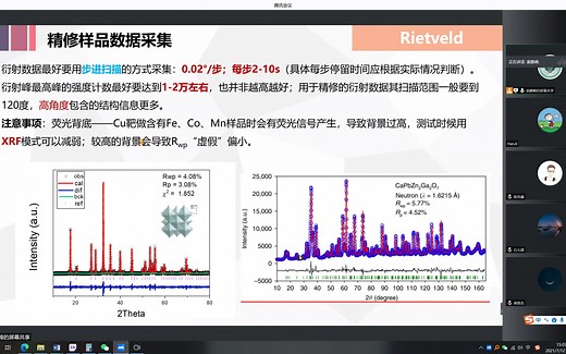 GSAS2 精修XRD及中子衍射数据 电子密度图等 基础操作