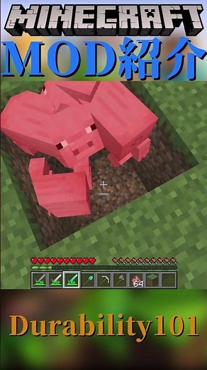 【Minecraft】ツールの耐久値の数値が見えるようになるMOD『Durability101』【MOD紹介】#shorts #ゆっくり紹介