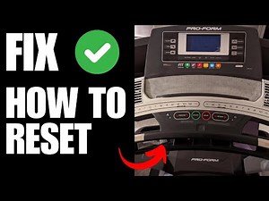 ProForm 2000 Not Working - How To Reset