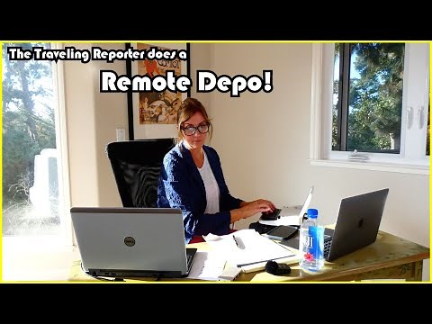 How to do a Remote Deposition as a Court Reporter: Work from Home or while on Vacation!