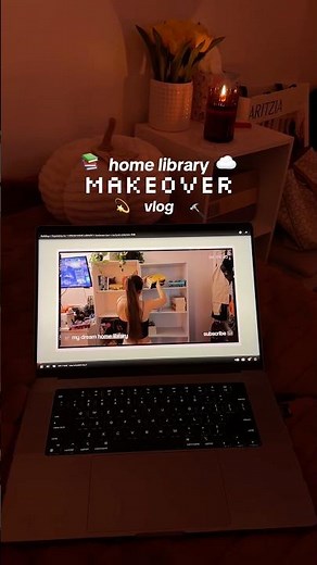 DREAM home library makeover 🏠 📖 #booktube #bookshopping #booktok