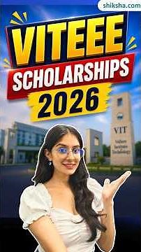 VITEEE 2026 Scholarships Explained | Rank vs Fees & Scholarship (Up to 100% Waiver) #viteee
