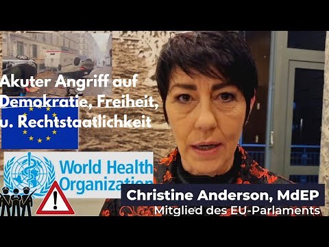 Christine Anderson, MdEP ( AfD ) - EU-Diktatur, WHO-Regierung, 15-Minuten-Stadt, Proteste Frankreich