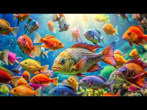 Tropical Reef Aquarium 4K 🐠 Colorful Fish & Coral | Relaxing Ocean Ambience