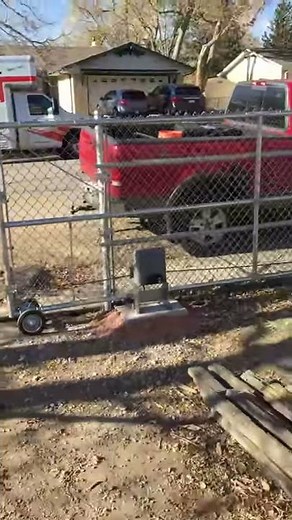 Automatic Gate Opener with 14' Sliding Chain Link Gate