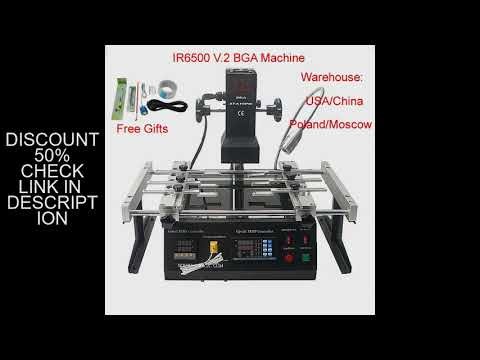 Solder Station 2 Zones IR6500 V.2 Pro Infrared Bga Rework Machine 2300W Soldering For Chip Repair We